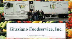Desktop Screenshot of grazianofoodservice.com